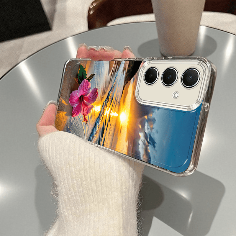 Phone Cases Beach - Прозрачный чехол для телефона с изображением