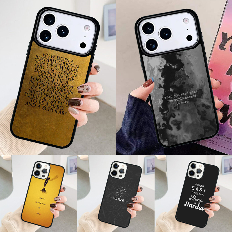 Phone Cases Hamilton - Чехол для телефона с текстами песен