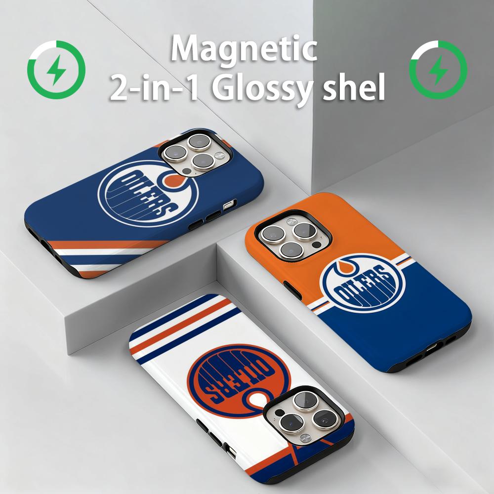 Phone Cases Edmonton - Чехол для телефона Edmonton Oilers, магнитный,