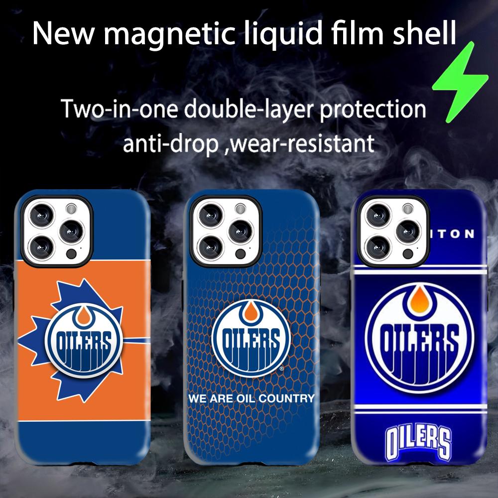 Phone Cases Edmonton - Чехол для телефона Edmonton Oilers, магнитный,