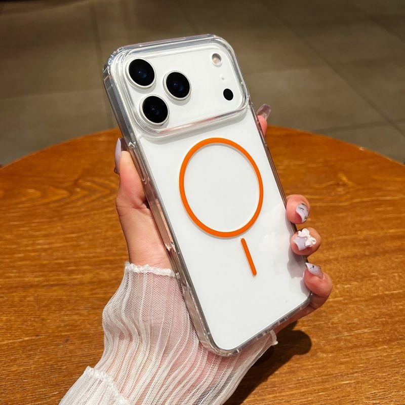 Phone Cases Quality - Роскошный магнитный прозрачный чехол для беспроводной