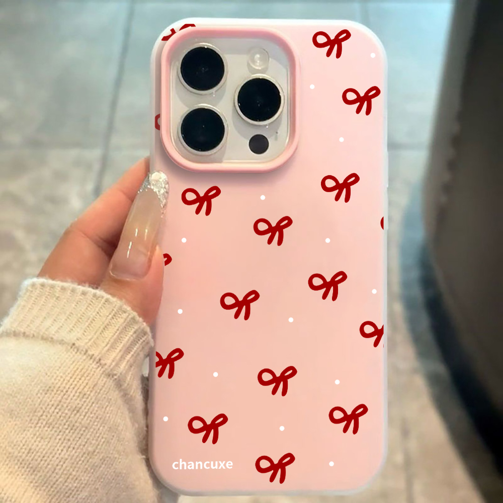 Phone Cases For Girls - Минималистичный чехол для телефона с бантом
