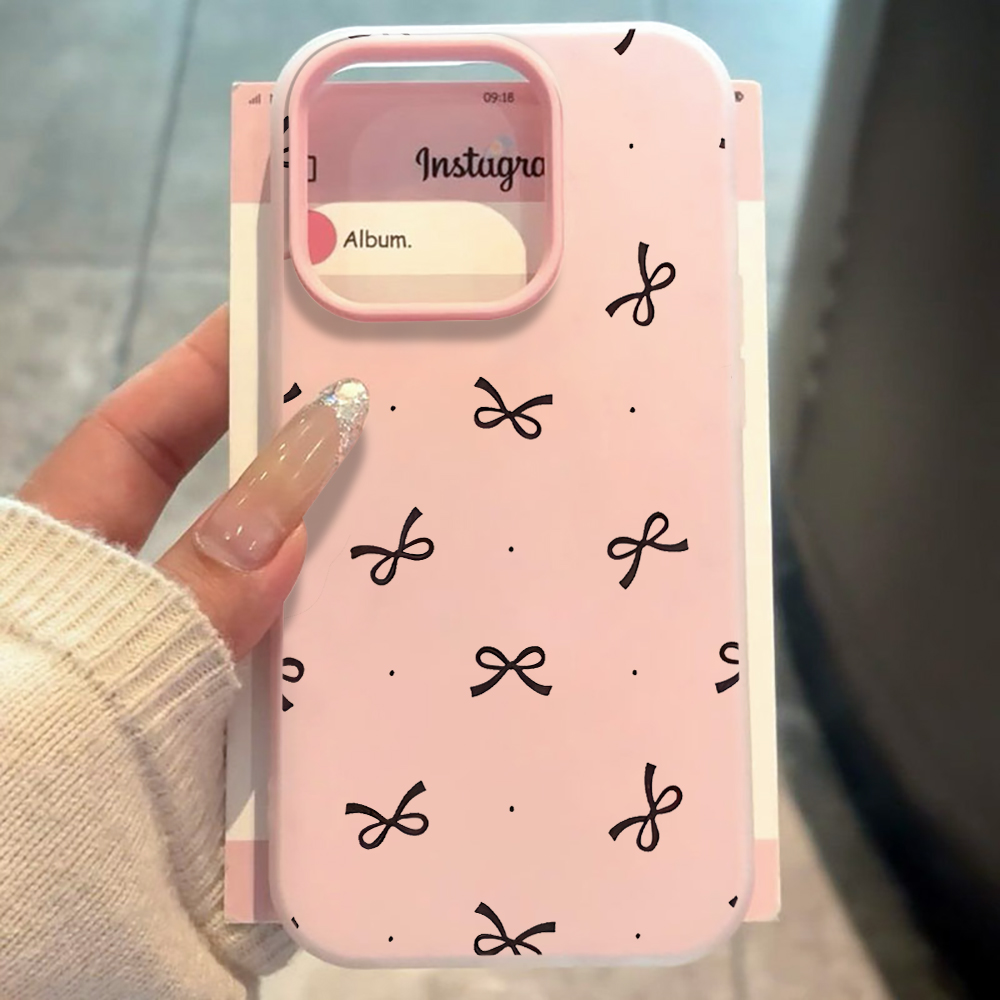 Phone Cases Cute Iphone 14 - Милый чехол для телефона с бантом