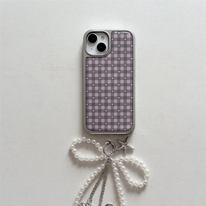 Розовый, фиолетовый клетчатый  – обзор и цена Phone Cases For Girls