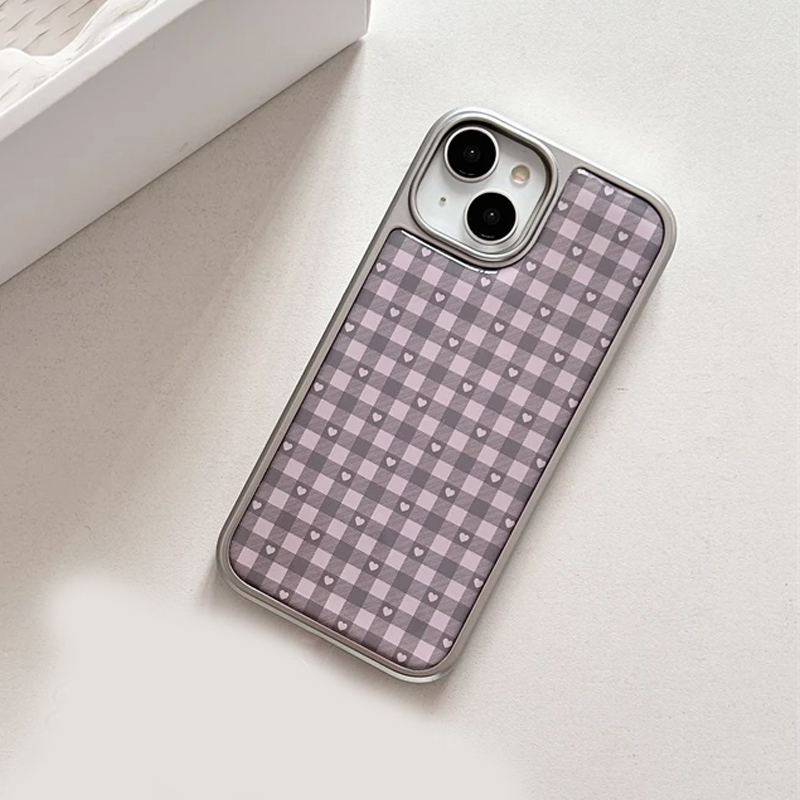 Розовый, фиолетовый клетчатый  – обзор и цена Phone Cases For Girls