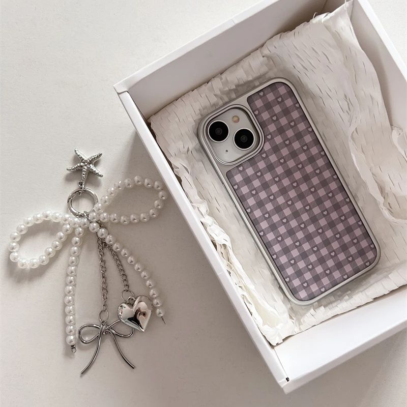 Розовый, фиолетовый клетчатый  – обзор и цена Phone Cases For Girls