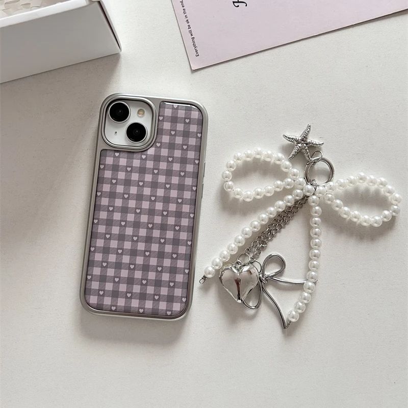 Розовый, фиолетовый клетчатый  – обзор и цена Phone Cases For Girls
